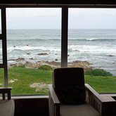 View of Kleinbaai from White Shark Backpackers